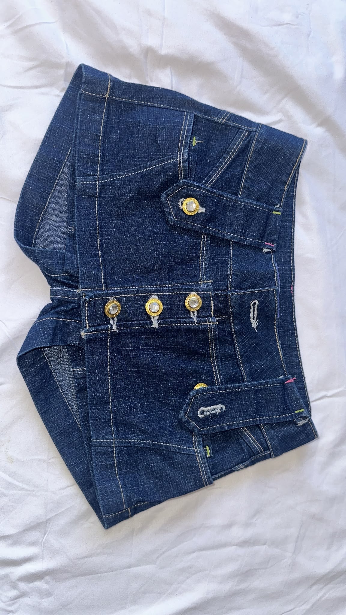 Short falda vaquera infantil
