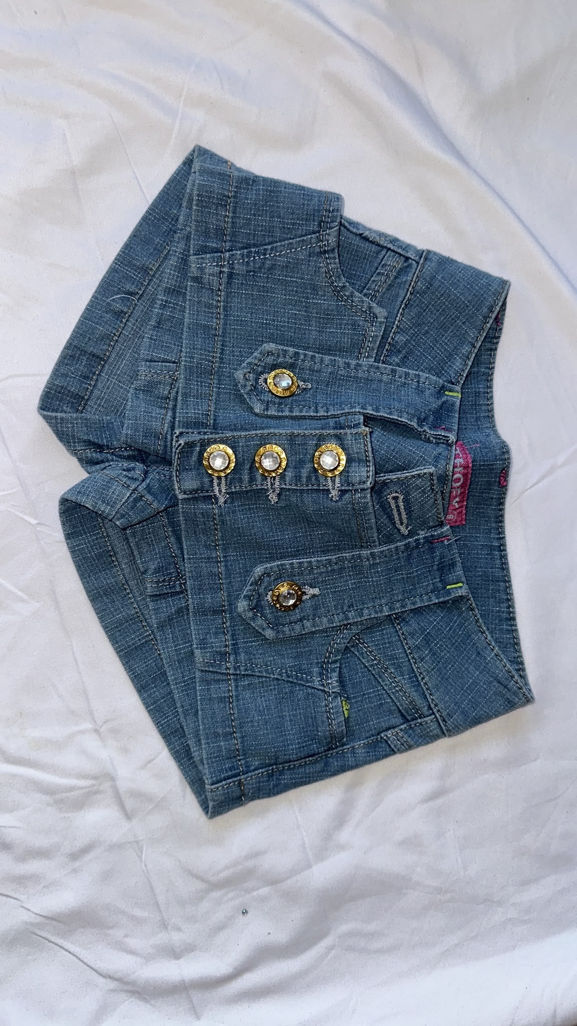 Short falda vaquera infantil