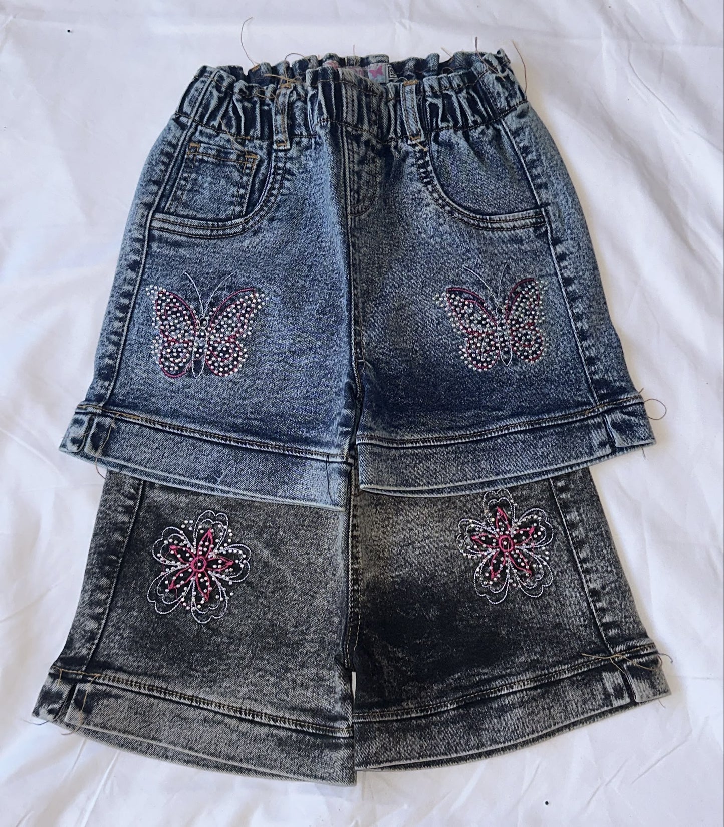 Short Vaquero Infantil con Bordado