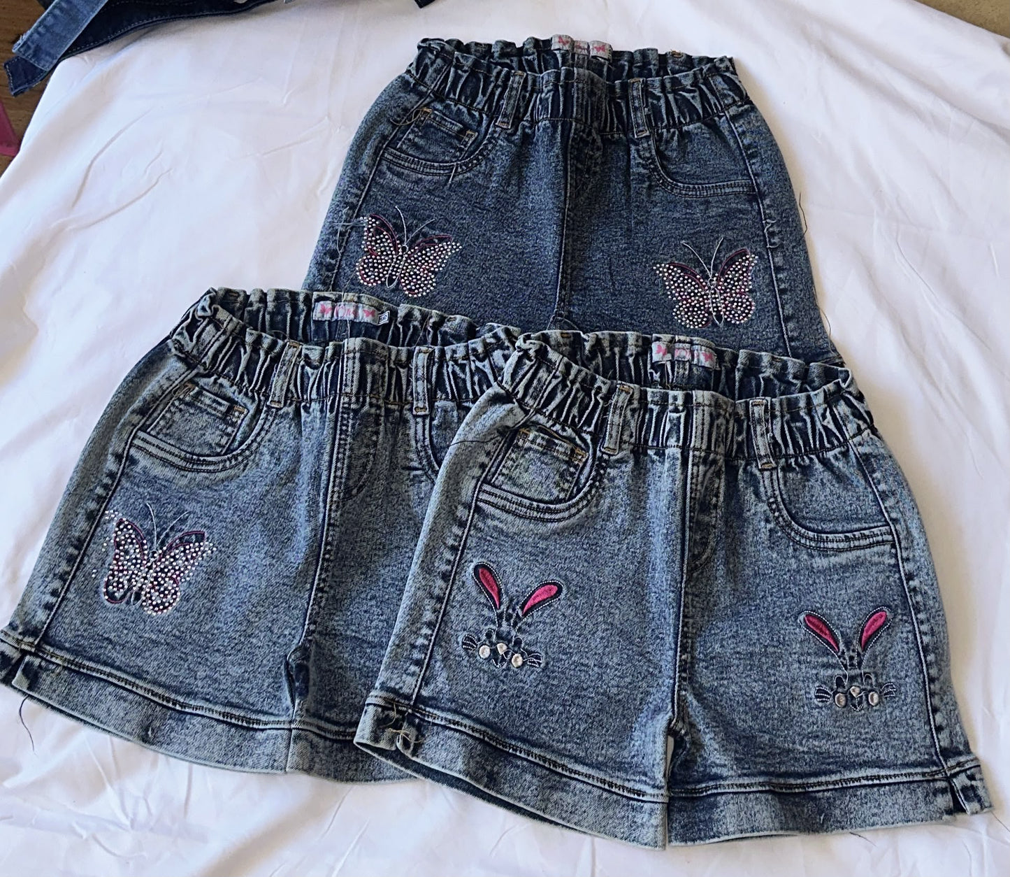 Short Vaquero Infantil con Bordado