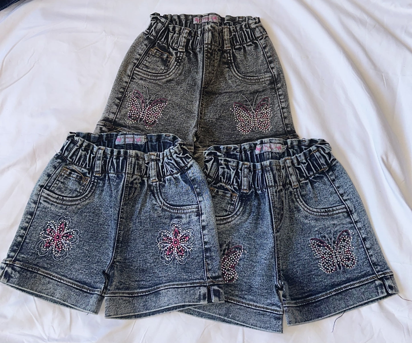 Short Vaquero Infantil con Bordado